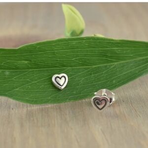 Silver Heart Earrings